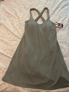 Avia Olive Green Racerback Sports Dress